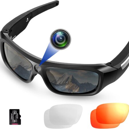 FlyGift 4K Camera Sunglasses: Record Adventures Hands-Free