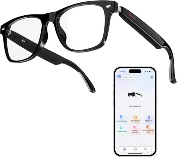 WGP Smart Glasses with AI Translation, Support 110+ Languages