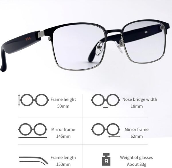 AI Translation Smart Glasses: 140 Languages & Auto-Changing Lenses - Image 6