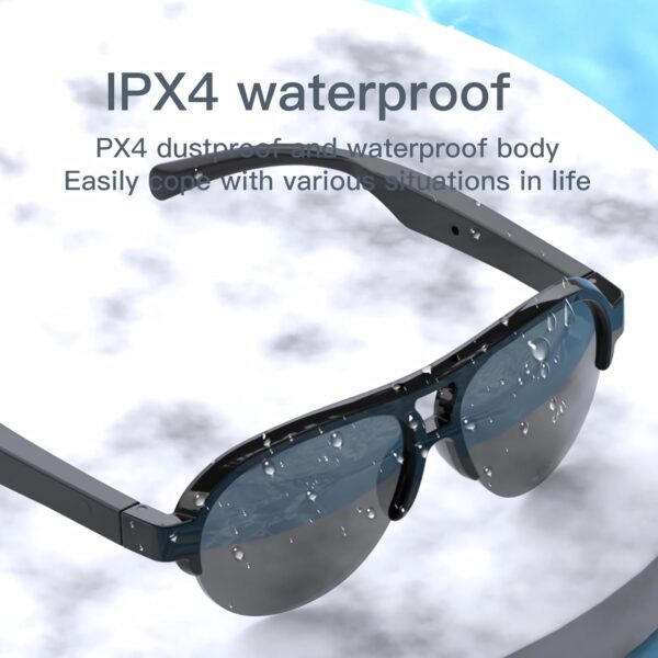 F08 Smart Glasses: Bluetooth Audio with UV Protection - Image 4