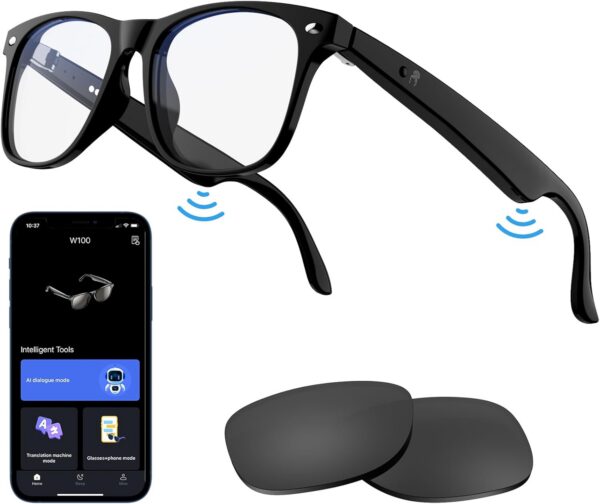 Anpress Smart Glasses: AI Translation 164 Languages | Bluetooth 6.0