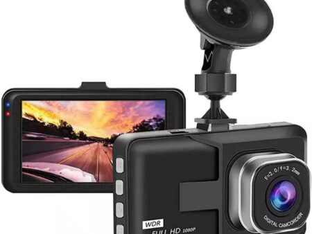 3" 1080p Dash Cam: 24/7 Parking Monitor, 170° Wide View