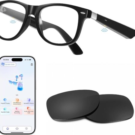 Anpress Smart Glasses: AI Translator with 164 Languages