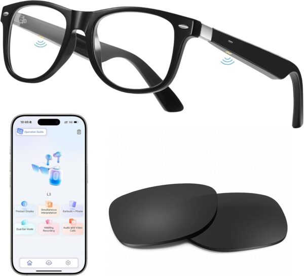 Anpress Smart Glasses: AI Translator with 164 Languages