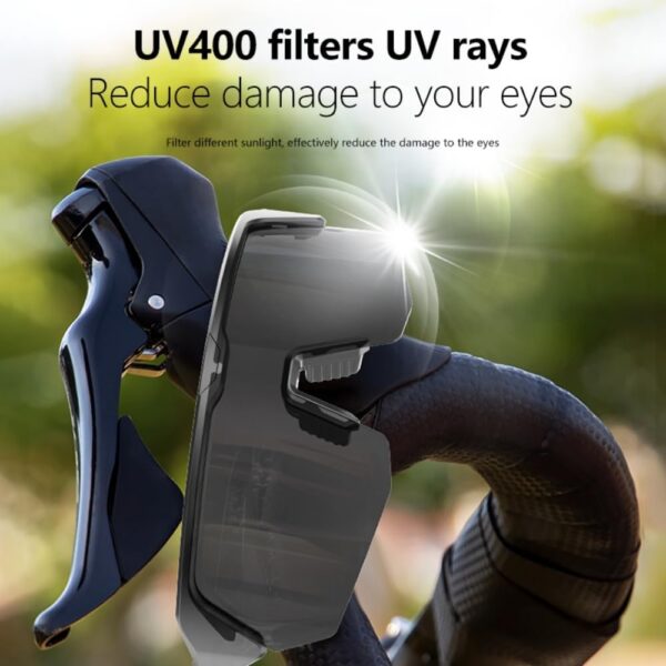 Smart UV Protection Sunglasses with Bluetooth for Men - Gray - Image 5