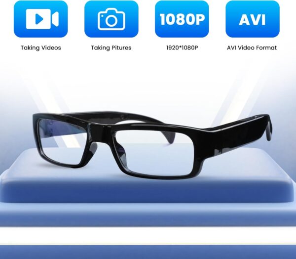 Camera Glasses HD Video Recorder - 64GB Memory, Wearable - Image 3
