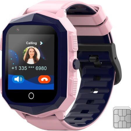 wonlex Kids Smart Watch: GPS, Video Call & SOS Pink