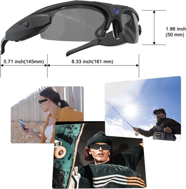 WiFi Camera Sunglasses: 4K Video with UV Protection - Image 5