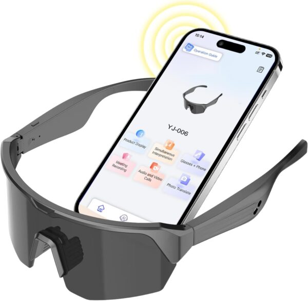 Cycling AI Smart Glasses: Translator, 160+ Languages, Long Battery
