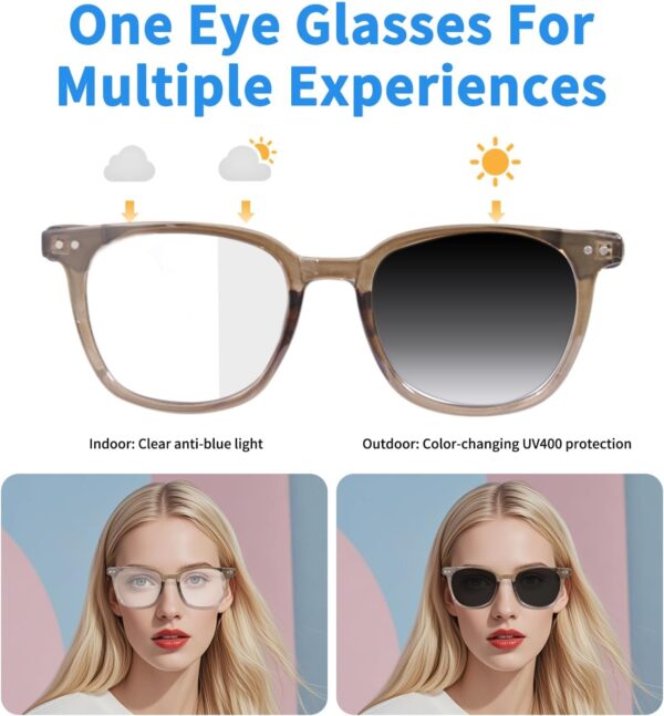Bluetooth Smart Glasses with Photochromic Lenses & Audio - GS07 - Image 5