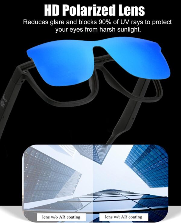 Smart Bluetooth Glasses with UV Protection & Music - Image 7