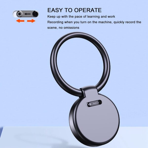 Voice Activated Keyring Recorder: Metal HD Noise Reduction 32G - Image 7