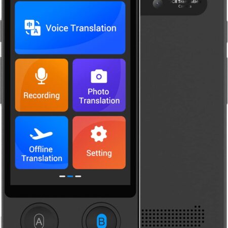 Anfier W12 Language Translator Device: 144 Languages & 3.7" HD Screen