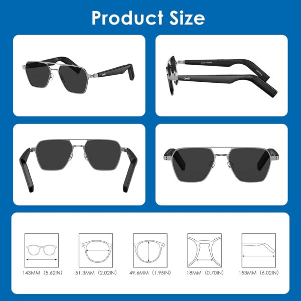 AI Smart Glasses: 147 Languages Translation & Bluetooth Music - Image 8
