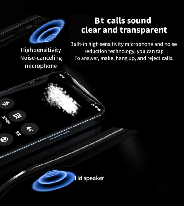 Smart Glasses with Bluetooth Connection and Voice Control for Men Black Gold - Image 4