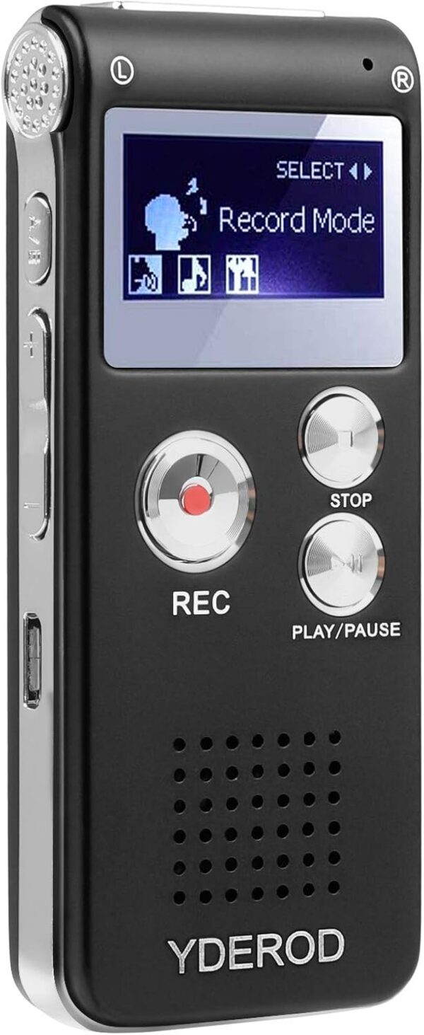 8GB Voice Recorder: HD Audio for Lectures, Meetings & Interviews