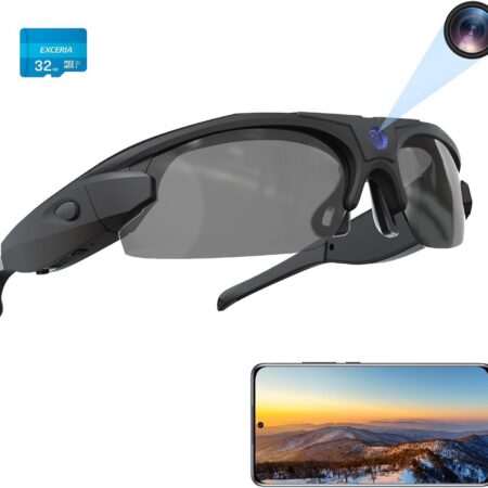 WiFi Camera Sunglasses: 4K Video with UV Protection