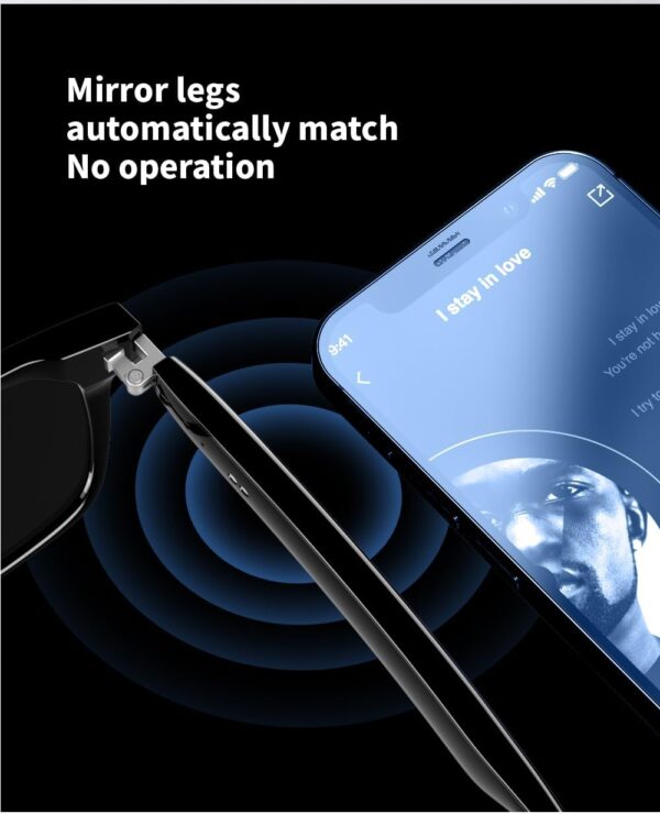Bluetooth Smart Glasses: Open Ear Audio with Blue Light Protection - Image 4