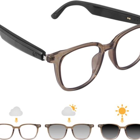 Smart Glasses for Women Men, Bluetooth with Photochromic Lenses...