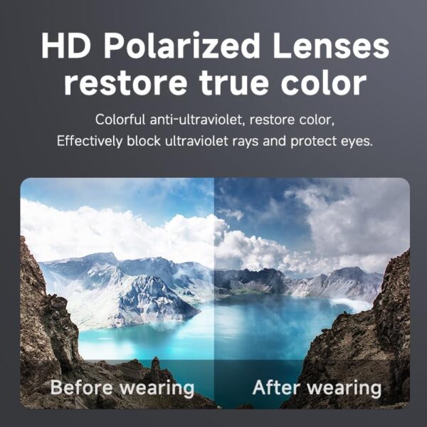 Smart Anti-Glare Sunglasses with Bluetooth Audio & UV Protection - Image 9