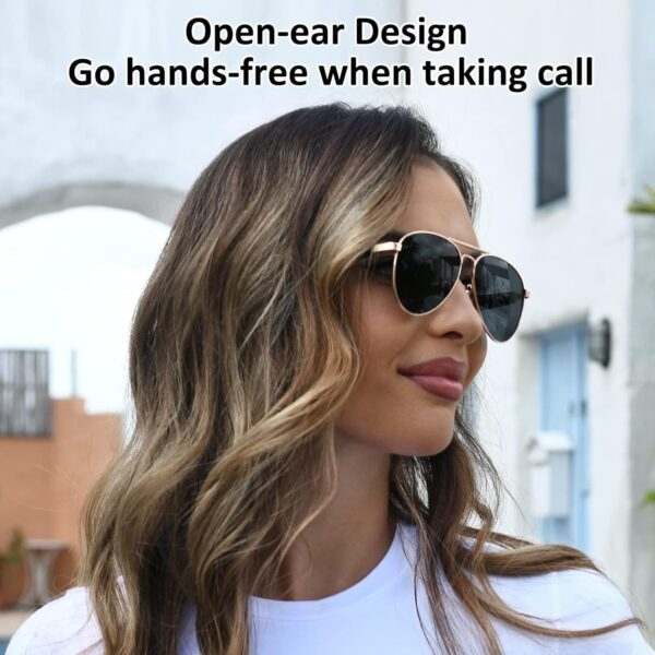 Smart Aviator M: Bluetooth Sunglasses with Open-Ear Speakers & AI Voice Control - Image 8