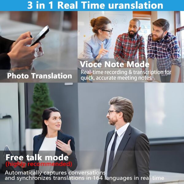 Translation Glasses Ai Smart for Women Men Bluetooth with Chat GPT: Language Translator and Sunglasses - Image 3