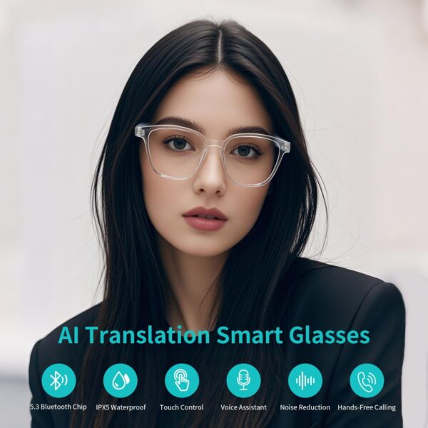AI Translation Glasses for Women: 165 Languages & UV Protection - Image 2