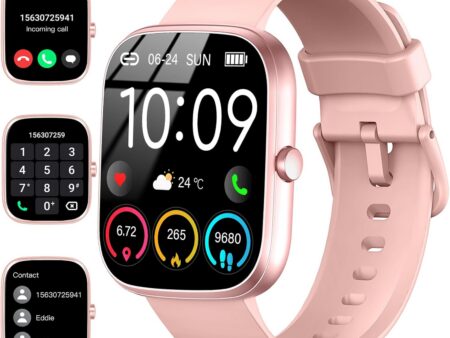 UAUE-T60 Women's Smart Watch: 1.91" HD Screen, 112+ Sports Modes