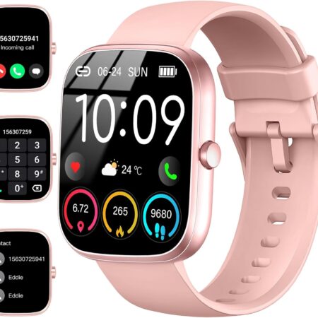 UAUE-T60 Women's Smart Watch: 1.91" HD Screen, 112+ Sports Modes