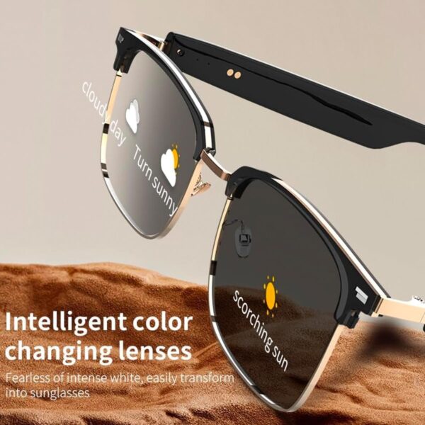 Bluetooth Audio Smart Glasses with Color-changing Lenses - Image 3