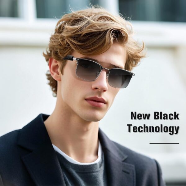 Smart Glasses, Blue Light Blocking Bluetooth Glasses with Open Ear Speaker,... - Image 8