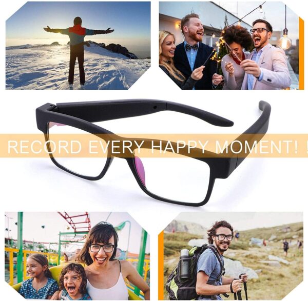 Smart Glasses with 1080p Camera - Eye Level Recording for Outdoor Sports - Image 6