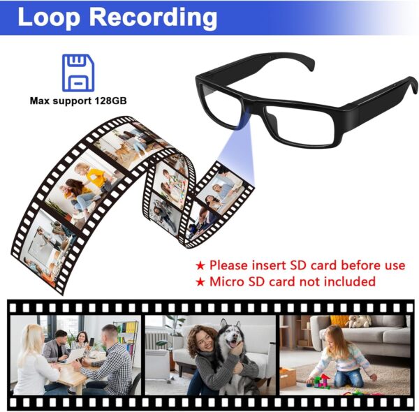 HD 1080P Camera Glasses: Record Sports & Adventures Hands-Free - Image 5