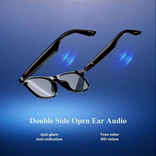 Blackview Smart Glasses: 5.3 Bluetooth Open Ear Sunglasses - Image 4