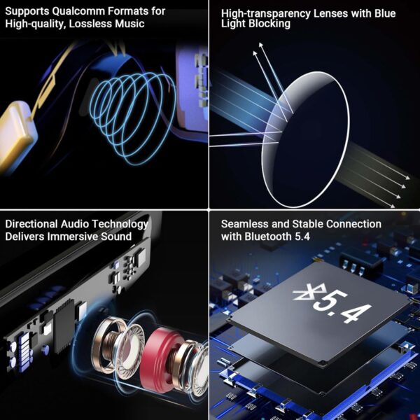 AI Translator Smart Glasses: 115 Languages, Bluetooth 5.4 - Image 4