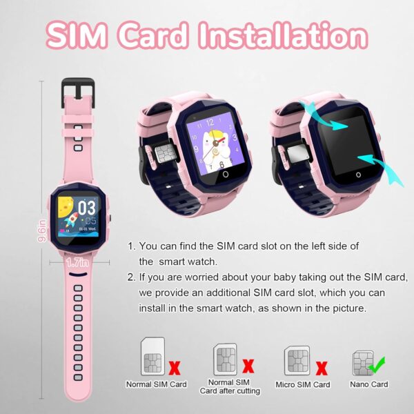 wonlex Kids Smart Watch: GPS, Video Call & SOS Pink - Image 7