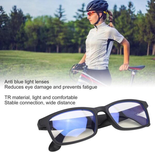 Dpofirs Bluetooth Audio Glasses: Open Ear Sound & Blue Light Protection - Image 2
