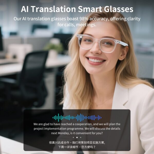 AI Smart Glasses: Multilingual Translation & Voice Commands - Image 6