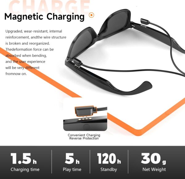 Translation Glasses Ai Smart for Women Men Bluetooth with Chat GPT: Language Translator and Sunglasses - Image 5