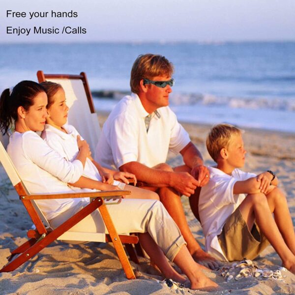 Wireless Bluetooth MP3 Sunglasses with Polarized Lenses - Image 5