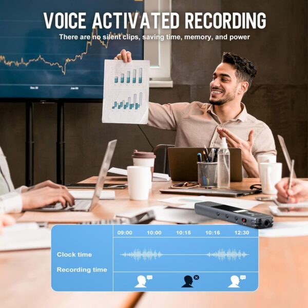 COCONISE 64GB Digital Voice Recorder: HD 3072Kbps Audio Recording - Image 5