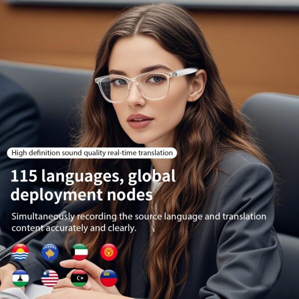 AI Translation Glasses Blue-GS07: Real-Time Translation & Photochromic Lenses - Image 5