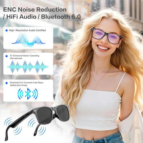 AI Smart Glasses: 164 Language Translation, Bluetooth, Anti-Blue Light - Image 5