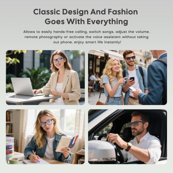 Anpress Smart Glasses: AI Translation 164 Languages | Bluetooth 6.0 - Image 8