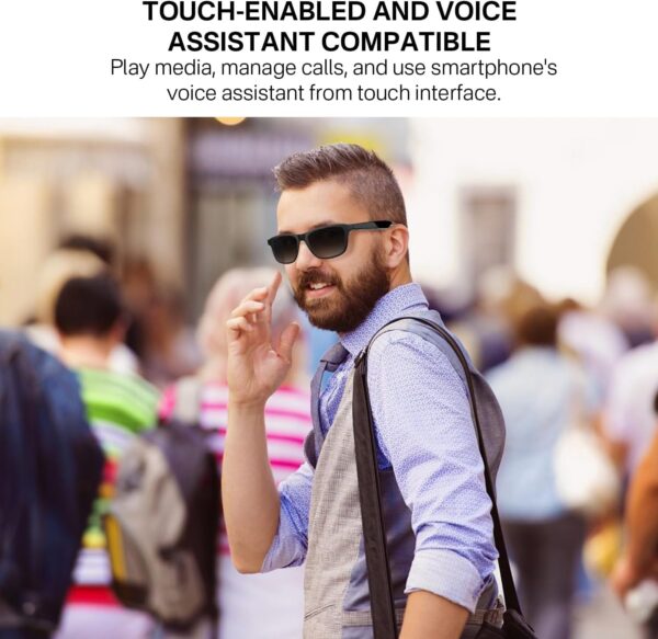 Smart Glasses UV400 Polarized | Bluetooth Audio Sunglasses G10-C - Image 7