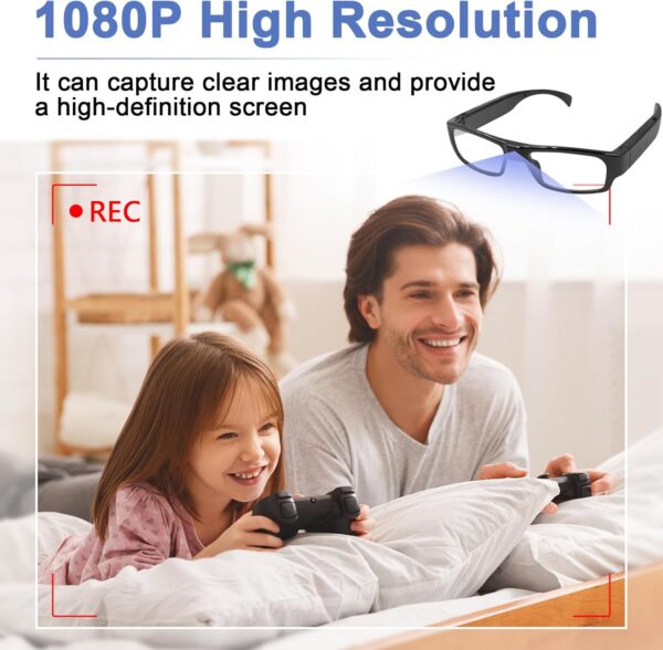 1080P HD Action Camera Glasses - Outdoor Sport Recording - Image 2