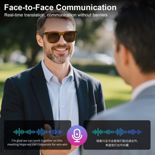 Smart AI Translator Glasses with ChatGPT Real-Time Translation - Image 6