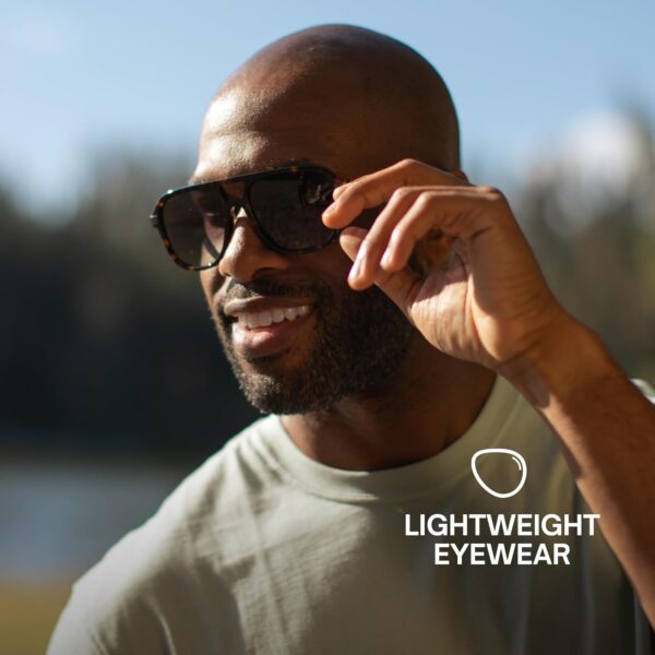 Eddie Bauer Smart Glasses for Men Bluetooth Explorer - Wide, Black - Image 3