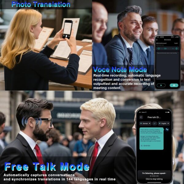 AI Translation Glasses with ChatGPT & 164+ Languages - Image 3