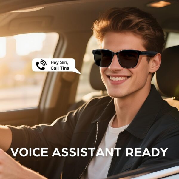 Smart Bluetooth Glasses with Polarized Lenses - Audio Sunglasses - Image 4